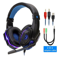 Led Light Wired Gamer Headset - Uluu Rush