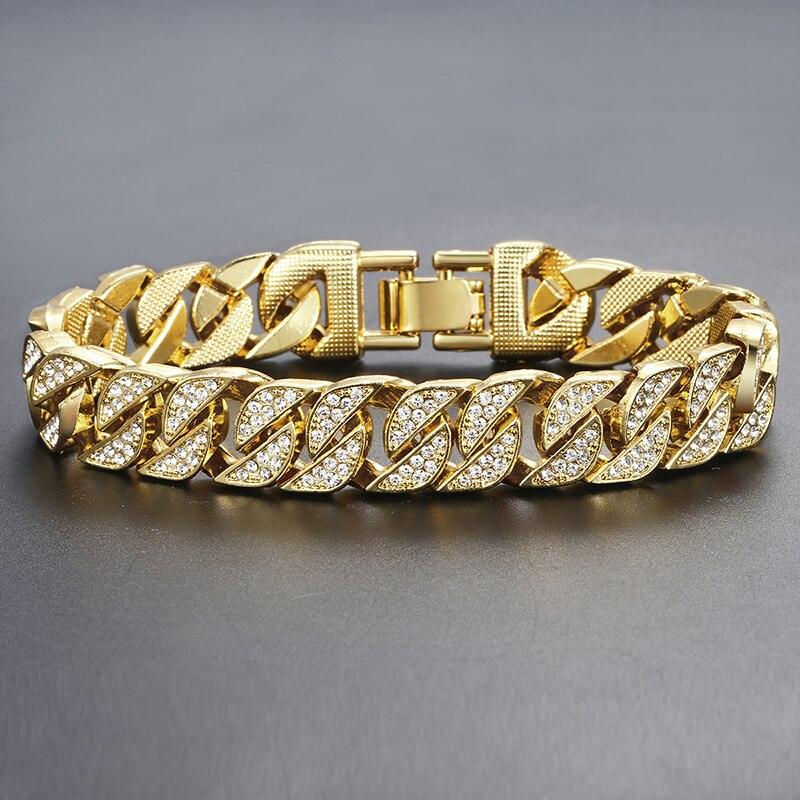 Miami Gold Curb Cuban Bracelet - Uluu Rush