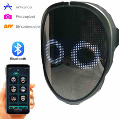 Bluetooth Light Up LED Mask - Uluu Rush