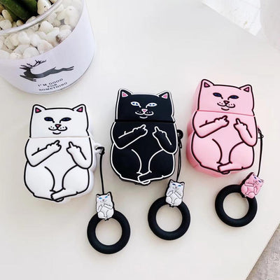 Cartoon Cat AirPods Case - Uluu Rush