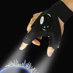 Fingerless LED Flashlight Gloves - Uluu Rush