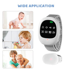 Wireless Bedwetting Alarm with Wristband for Adults and Kids