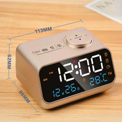 Modern FM Radio LED Alarm Clock for Bedside Wake Up