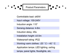 Smart PIR Motion Sensor Light Switches