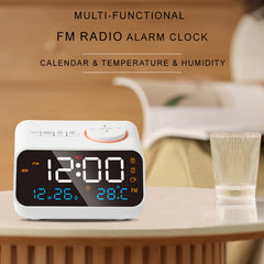 Modern FM Radio LED Alarm Clock for Bedside Wake Up