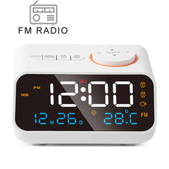 Modern FM Radio LED Alarm Clock for Bedside Wake Up