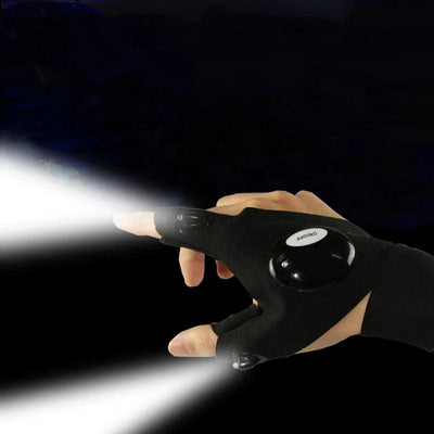 Fingerless LED Flashlight Gloves - Uluu Rush