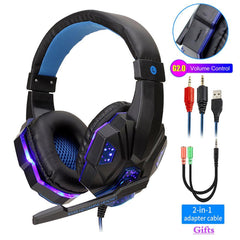 Led Light Wired Gamer Headset - Uluu Rush