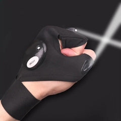 Fingerless LED Flashlight Gloves - Uluu Rush