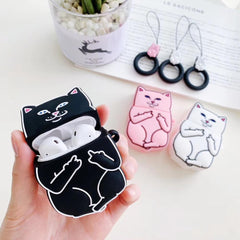 Cartoon Cat AirPods Case - Uluu Rush