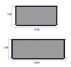 Black Foldable Protection Pet Safety Gate - Uluu Rush