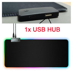 RGB Mouse Pad with Cable - Uluu Rush