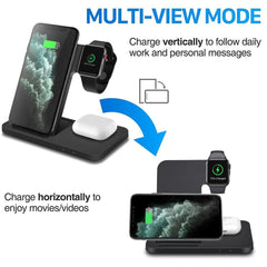 3in1 Wireless Fast Charger Dock Station - Uluu Rush